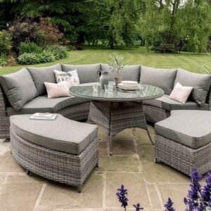 Outdoor Three Piece Steps Sectional in Starboard Snow